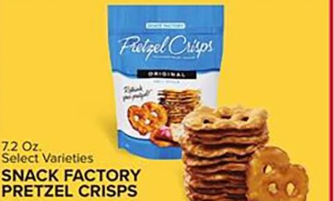 SNACK FACTORY PRETZEL CRISPS