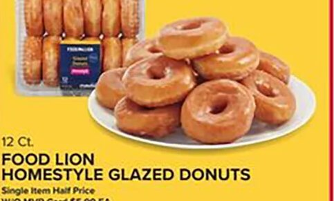 FOOD LION HOMESTYLE GLAZED DONUTS