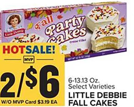 LITTLE DEBBIE FALL CAKES