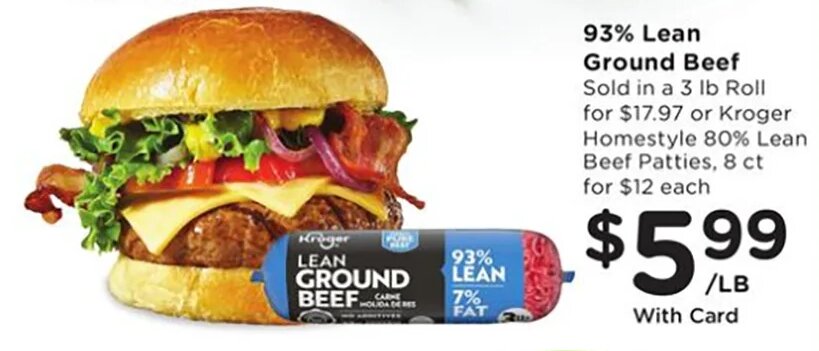 93% Lean Ground Beef at Fred Meyer