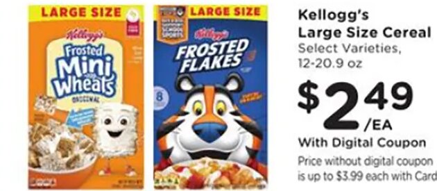 Kellogg's Large Size Cereal
