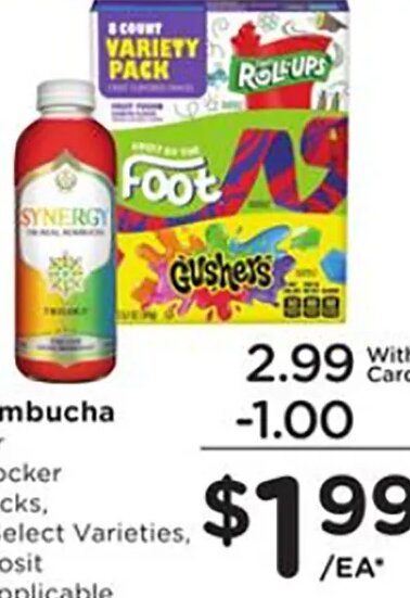 GT's Kombucha & Betty Crocker Fruit Snacks