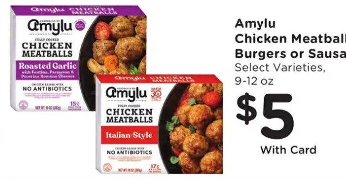 Amylu Chicken Meatballs, Burgers or Sausage at Fred Meyer