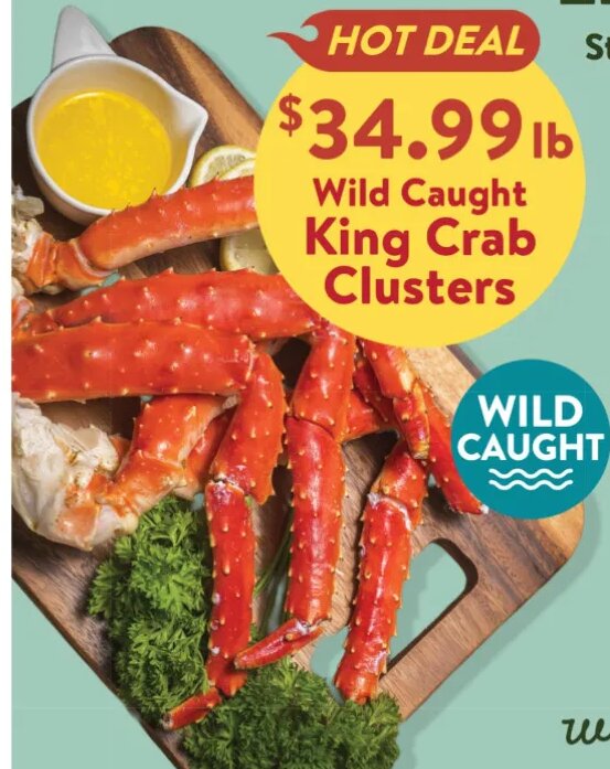 Wild Caught King Crab Clusters