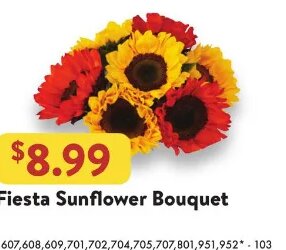 Fiesta Sunflower Bouquet