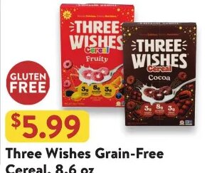 Three Wishes Grain-Free Cereal at Fresh Thyme
