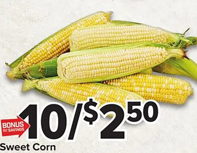 Sweet Corn at Giant Food