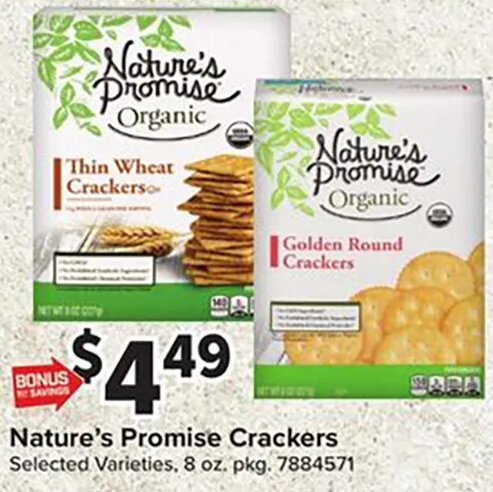 Nature's Promise Crackers at Giant Food