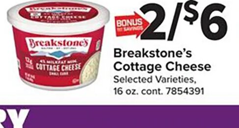 Breakstone's Cottage Cheese at Giant Food