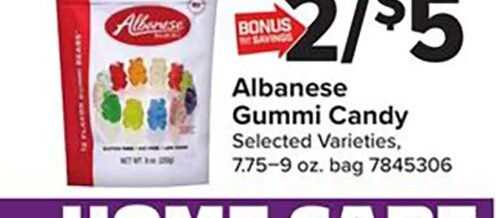 Albanese Gummi Candy at Giant Food