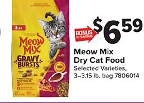 Meow Mix Dry Cat Food at Giant Food