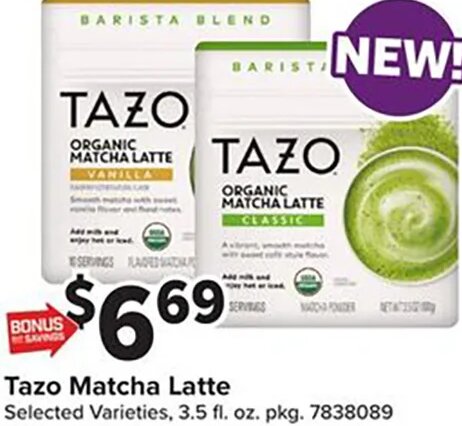 Tazo Matcha Latte
