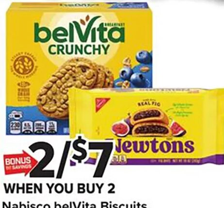 Nabisco Belvita Biscuits or Newtons Cookies at Giant Food