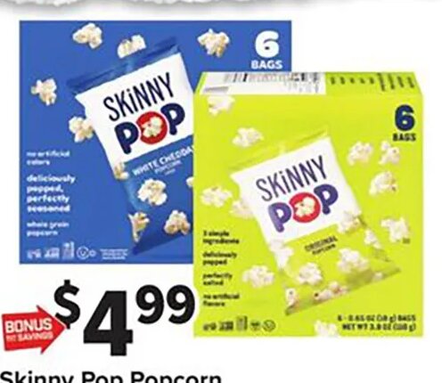 Skinny Pop Popcorn at Giant Food