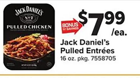 Jack Daniel's Pulled Entrees