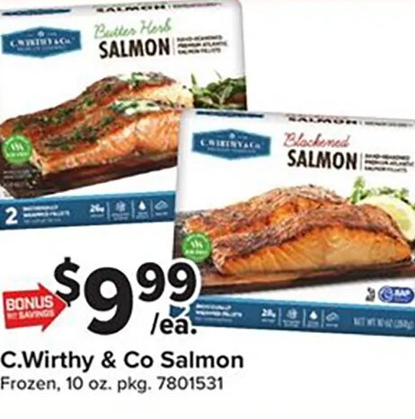 C.Wirthy & Co Salmon at Giant Food