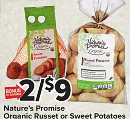 Nature's Promise Organic Russet or Sweet Potatoes at Giant Food