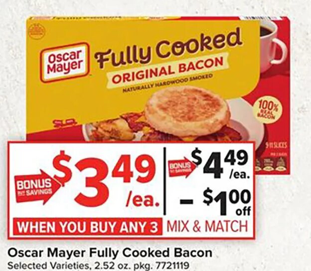 Oscar Mayer Fully Cooked Bacon at Giant Food