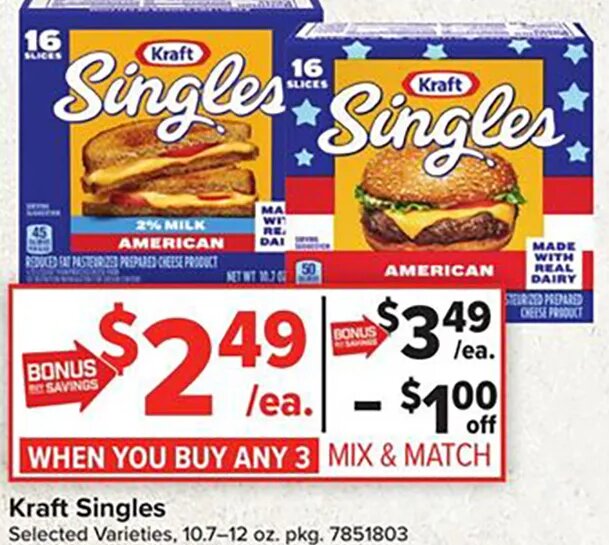 Kraft Singles at Giant Food