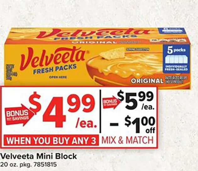 Velveeta Mini Block