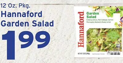 Hannaford Garden Salad at Hannaford