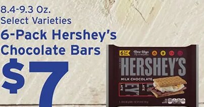 6-Pack Hershey's Chocolate Bars at Hannaford