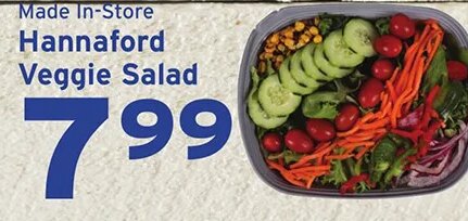 Hannaford Veggie Salad at Hannaford
