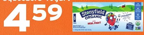 Stonyfield Organic Yokids Squeezers Yogurt at Hannaford