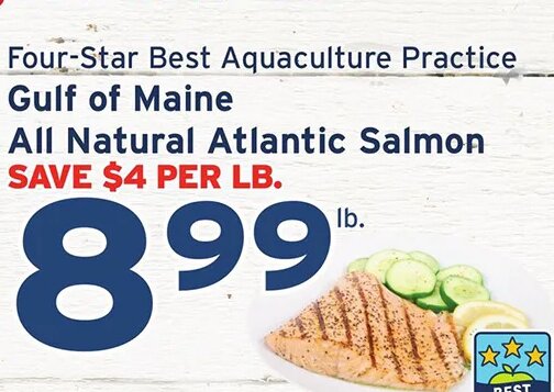 All Natural Atlantic Salmon at Hannaford