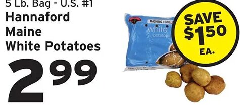 Maine White Potatoes at Hannaford