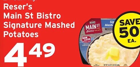 Reser's Main St Bistro Signature Mashed Potatoes at Hannaford