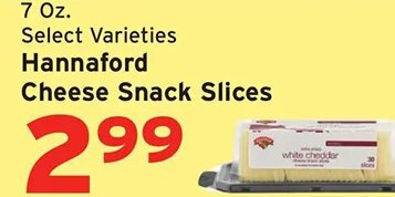 Hannaford Cheese Snack Slices at Hannaford