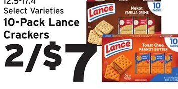 Lance Crackers at Hannaford