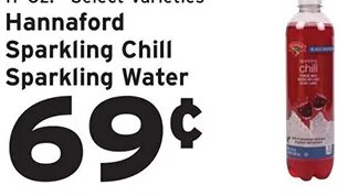 Hannaford Sparkling Chill Sparkling Water at Hannaford