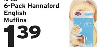 Hannaford English Muffins
