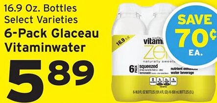 6-Pack Glaceau Vitaminwater