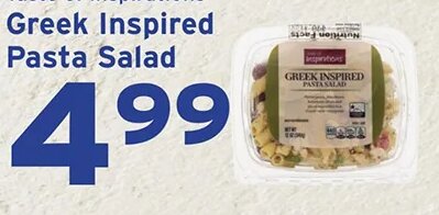 Taste of Inspirations Greek Inspired Pasta Salad at Hannaford