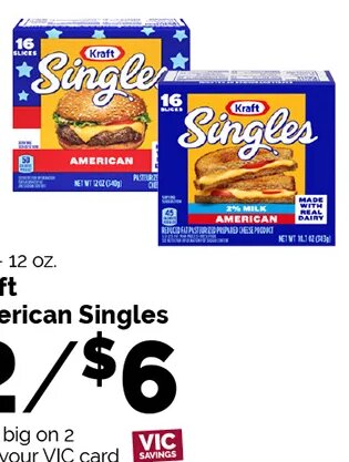 Kraft American Singles at Harris Teeter