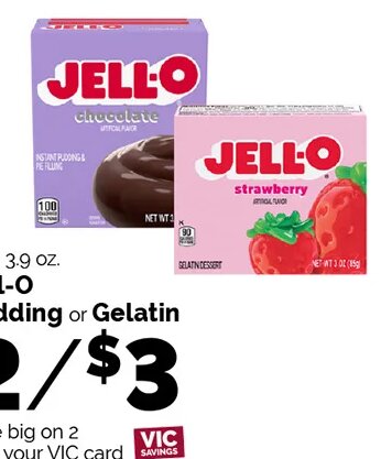 Jell-O Pudding or Gelatin