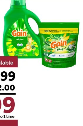 Gain Liquid or Flings Laundry Detergent at Harris Teeter
