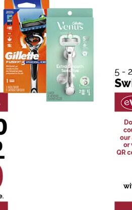 Gillette Fusion5 ProGlide or Venus Razors