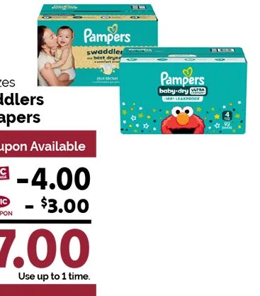Pampers Swaddlers or Baby Dry Diapers