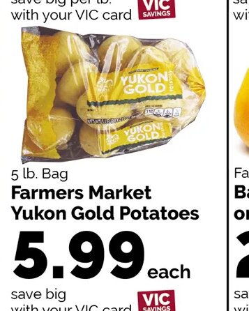 Farmers Market Yukon Gold Potatoes at Harris Teeter