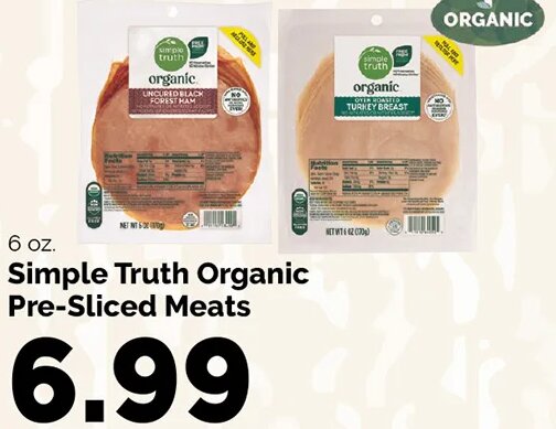 Simple Truth Organic Pre-Sliced Meats