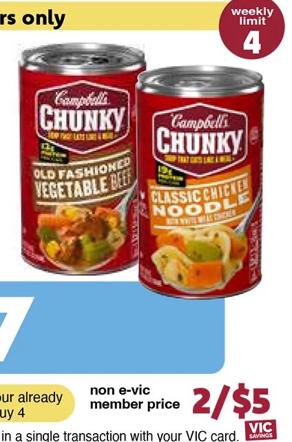 Campbell's Chunky Soup at Harris Teeter