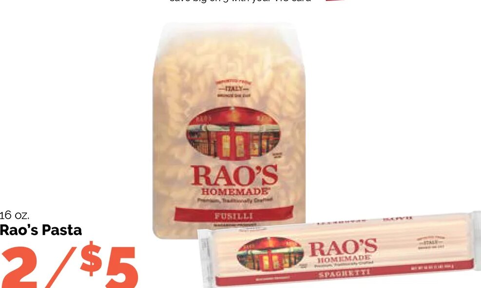 Rao's Pasta at Harris Teeter