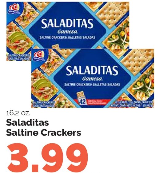 Saladitas Saltine Crackers at Harris Teeter
