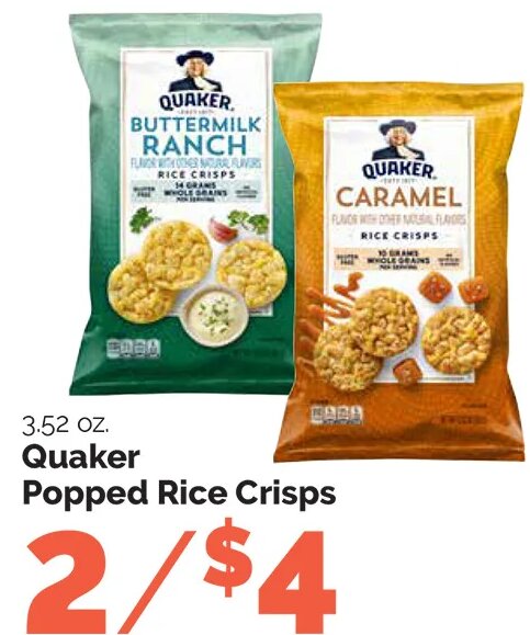 Quaker Popped Rice Crisps at Harris Teeter