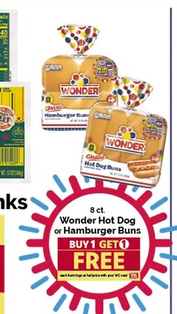 Wonder Hot Dog or Hamburger Buns