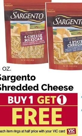 Sargento Shredded Cheese